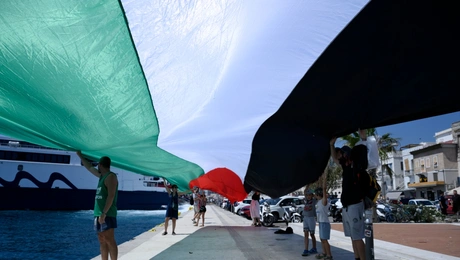 Διαμαρτυρία στη Σύρο για την Παλαιστίνη