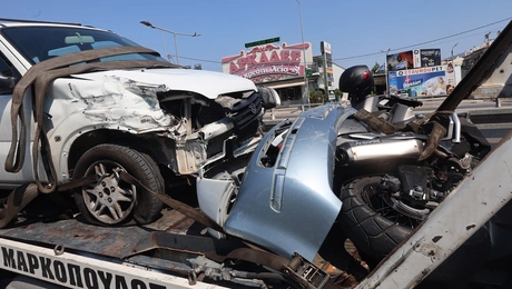 τροχαιο αγια παρασκευη μοτοσικλετιστησ