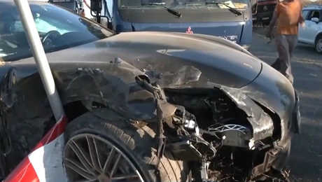 Η Porsche που ενεπλάκη στο τροχαίο