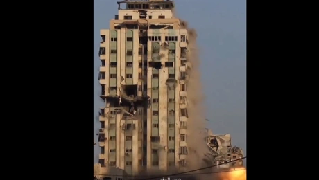 Το Ισραήλ «έριξε» 16ώροφο κτίριο στη Γάζα