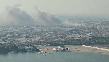 Καπνός στην Ντόχα του Κατάρ
