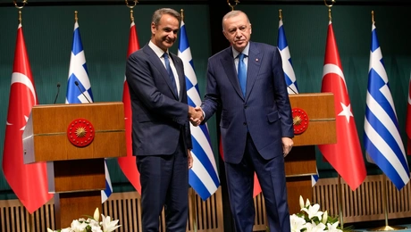 Ο Κυριάκος Μητσοτάκης και ο Ταγίπ Ερντογάν