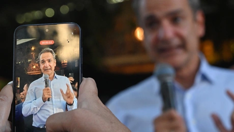 Ο Κυριάκος Μητσοτάκης στο Χαϊδάρι