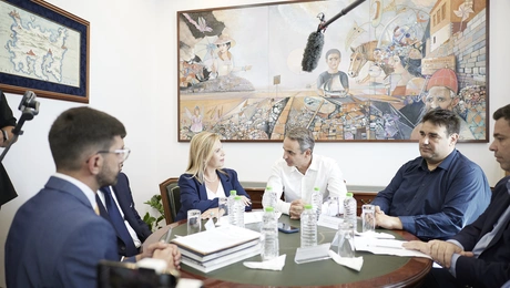 O Κυριάκος Μητσοτάκης στην Λήμνο