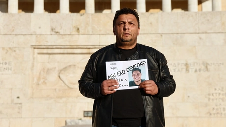 Ο Πάνος Ρούτσι στο Σύνταγμα