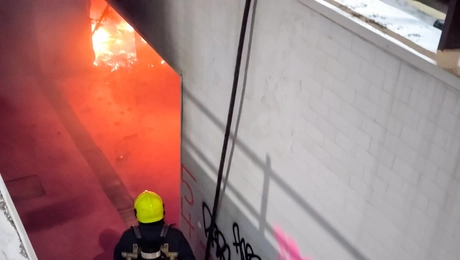 Η φωτιά στην υπόγεια διάβαση