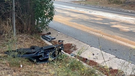 Το σημείο του τροχαίου στις Αφίδνες