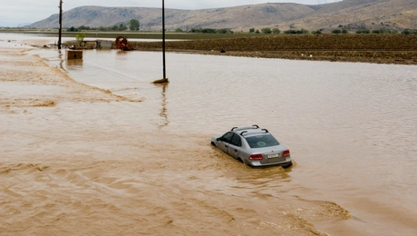 Στιγμιότυπο από την κακοκαιρία Daniel