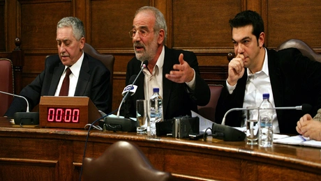 Φώτης Κουβέλης, Αλέκος Αλαβάνος και Αλέξης Τσίπρας