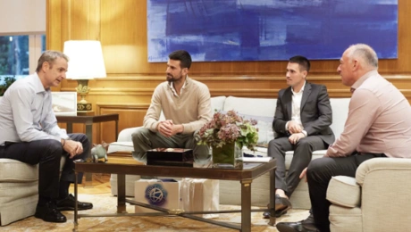 Συνάντηση Μητσοτάκη με Νόβακ Τζόκοβιτς