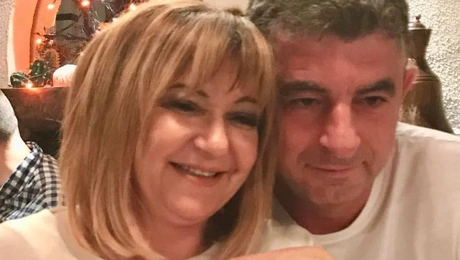 O Γιώργος Καραϊβάζ με τη γυναίκα του