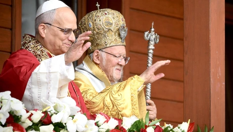 Πάπας Λέων και Πατριάρχης Βαρθολομαίος