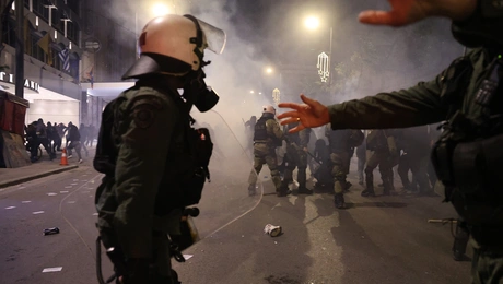 Δυνάμεις των ΜΑΤ στην επέτειο για τον Γρηγορόπουλο
