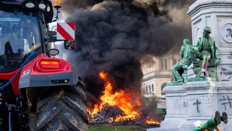 Αγροτικές κινητοποιήσεις στις Βρυξέλλες