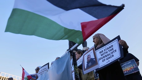 Διαδήλωση για τους δημοσιογράφους της Γάζας