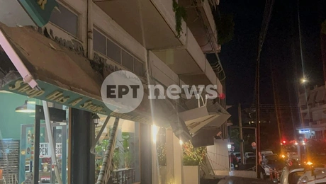 Η πεσμένη μαρκίζα στην Καλαμάτα