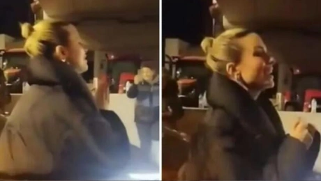 Κατερίνα Λιόλιου στα μπλόκα των αγροτών