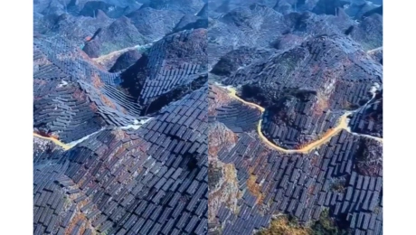 Οροσειρά με φωτοβολταϊκά στην Κίνα