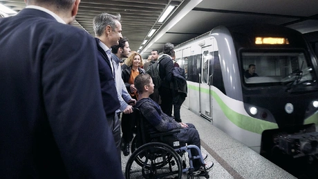 Η διαδρομή του Κυριάκου Μητσοτάκη στο μετρό