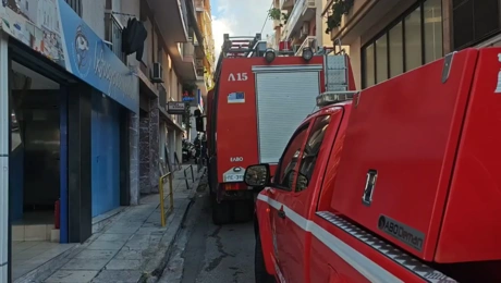 Η πυροσβεστική στο σημείο του ατυχήματος