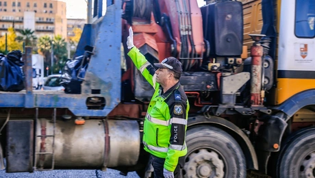 Τροχονόμος στη λεωφόρο Αλεξάνδρας
