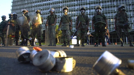 Άντρες της Εθνοφρουράς στη Βενεζουέλα