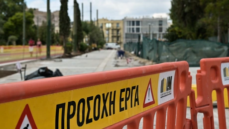 Έργα στην λεωφορό Βασιλίσσης Όλγας