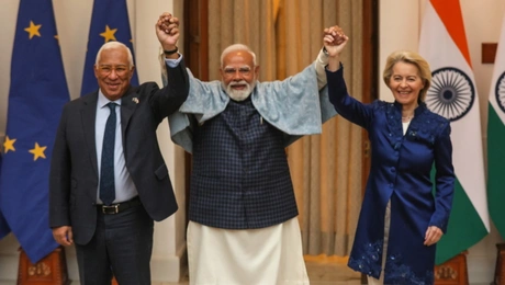 Αντόνιο Κόστα - Ναρέντρα Μόντι και Ούρσουλα φον ντερ Λάιεν