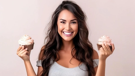 κοπέλα cupcakes