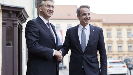 Συνάντηση Κυριάκου Μητσοτάκη με τον Πρωθυπουργό της Κροατίας 