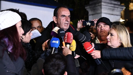 Ο Ρίζος Μαρούδας μετά τη συνάντηση με Μητσοτάκη