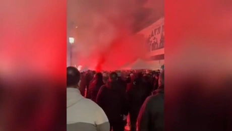 Συγκέντρωση οπαδών του ΠΑΟΚ στην Αλεξάνδρεια Ημαθίας