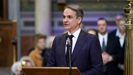 Μητσοτάκης - κηδεία Αρβελέρ