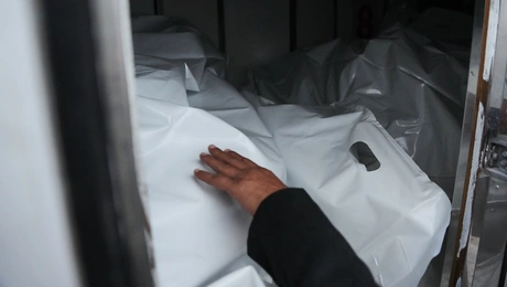 Σοροί που εστάλησαν από τις ισραηλινές δυνάμεις κατοχής στο νοσοκομείο