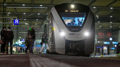 Σιδηρόδρομος στη Λειψία της Γερμανίας