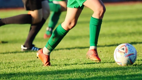 Αθλήτριες σε αγώνα ποδοσφαίρου