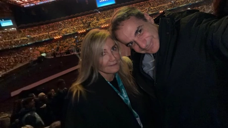 Το ζεύγος Μητσοτάκη στο Μιλάνο για τους Χειμερινούς Ολυμπιακούς