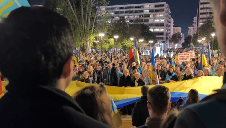 Διαδήλωση για τα 4 χρόνια πολέμου στην Ουκρανία, Τρίτη 24/2