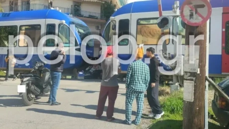 Σύγκρουση τρένου με ΙΧ στην Πάτρα
