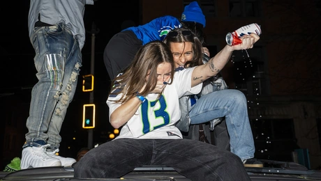 Οπαδοί των Seattle Seahawks στο Super Bowl