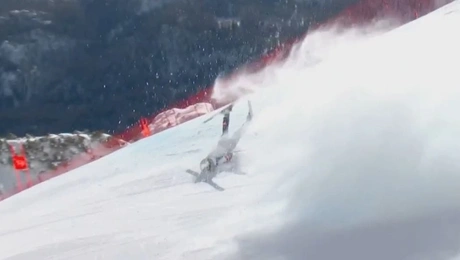 τραυματισμός-αθλήτρια-σκι