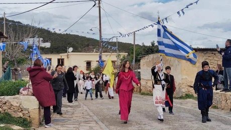Παρέλαση στη Γαύδο