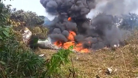 Στρατιωτικό αεροσκάφος κατέπεσε στην Κολομβία