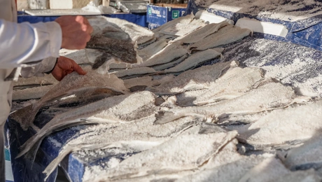 Μπακαλιάρος στην Βαρβάκειο αγορά