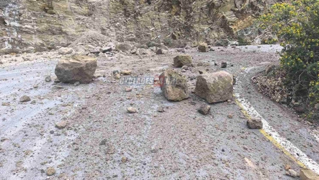 Κατολίσθηση στη Σαντορίνη