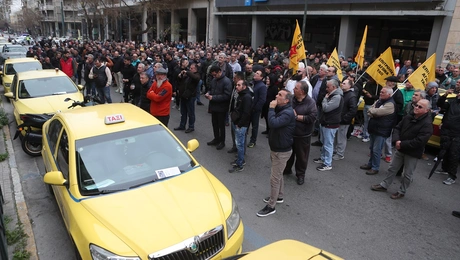 Η απεργιακή κινητοποίηη των ταξί