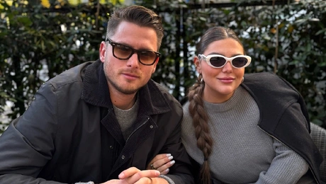 Η Δανάη Μπάρκα με τον σύντροφό της