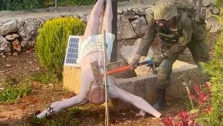 Ισραηλινός στρατιώτης βεβήλωσε άγαλμα του Ιησού στον Λίβανο