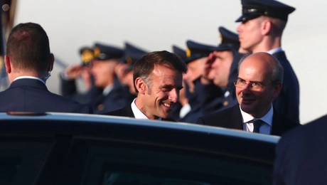 Άφιξη του Εμανουέλ Μακρόν στην Αθήνα