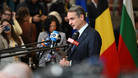 Ο Κυριάκος Μητσοτάκης στις Βρυξέλλες